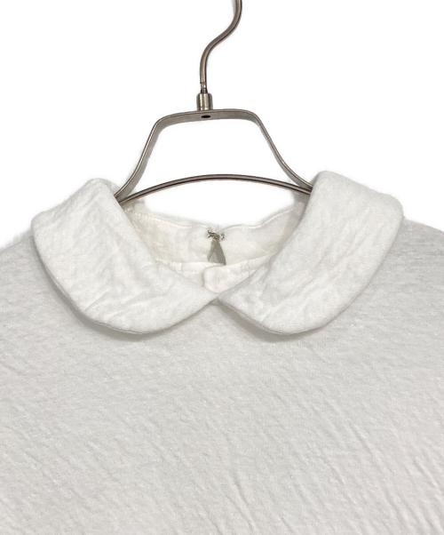 tricot COMME des GARCONS（トリココムデギャルソン）tricot COMME des GARCONS (トリココムデギャルソン) ラウンドカラーカットソー ホワイト サイズ:SIZE Mの古着・服飾アイテム
