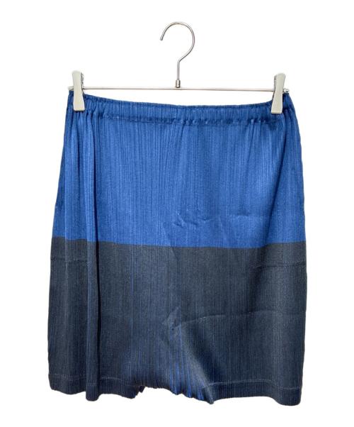 PLEATS PLEASE（プリーツプリーズ）PLEATS PLEASE (プリーツプリーズ) プリーツサルエルショートパンツ ネイビー サイズ:5の古着・服飾アイテム