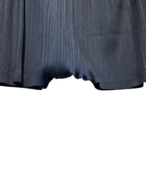 PLEATS PLEASE（プリーツプリーズ）PLEATS PLEASE (プリーツプリーズ) プリーツサルエルショートパンツ ネイビー サイズ:5の古着・服飾アイテム