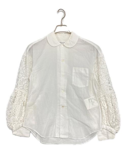 COMME des GARCONS COMME des GARCONS（コムデギャルソン コムデギャルソン）COMME des GARCONS COMME des GARCONS (コムデギャルソン コムデギャルソン) レーススリーブブラウス ホワイト サイズ:XSの古着・服飾アイテム