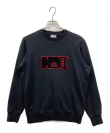 DIESEL（ディーゼル）の古着「グラフィックロゴスウェット」｜ブラック