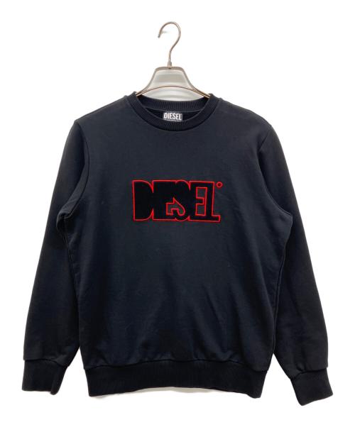 DIESEL（ディーゼル）DIESEL (ディーゼル) グラフィックロゴスウェット ブラック サイズ:XSの古着・服飾アイテム