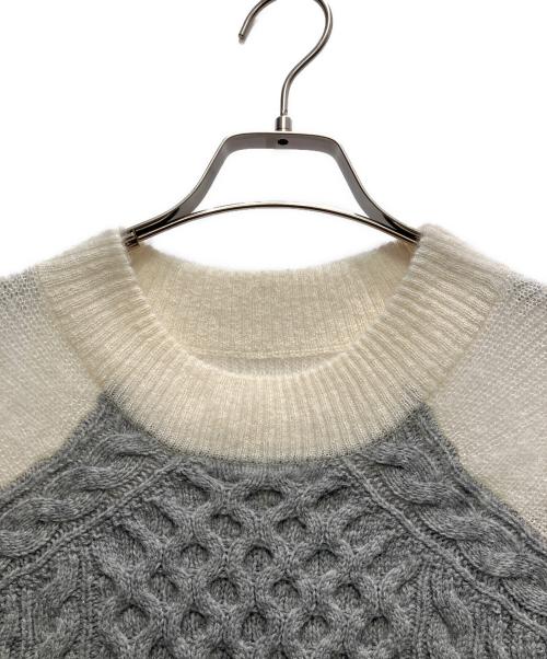 sacai（サカイ）sacai (サカイ) CABLE PATTERN KNIT PULLOVER マルチカラー サイズ:1の古着・服飾アイテム
