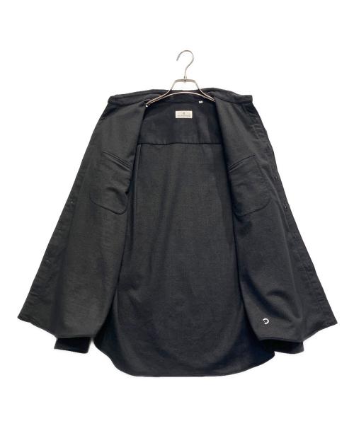 colony clothing（コロニークロージング）colony clothing (コロニークロージング) ウルトラスエード ダブルポケット シャツ ブラック サイズ:Mの古着・服飾アイテム
