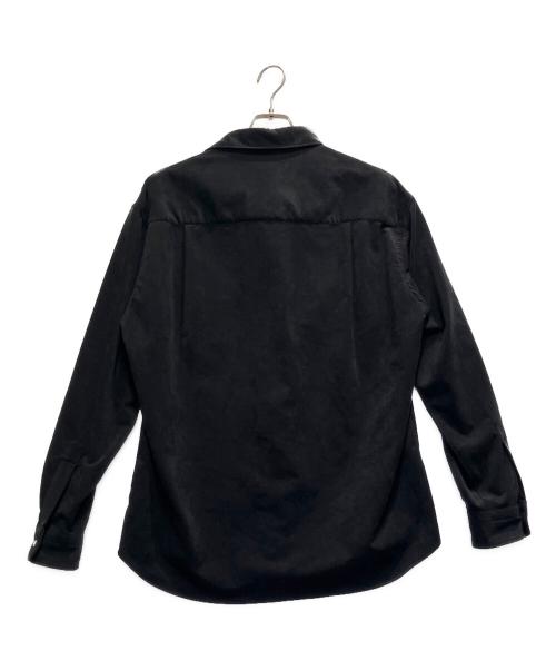 colony clothing（コロニークロージング）colony clothing (コロニークロージング) ウルトラスエード ダブルポケット シャツ ブラック サイズ:Mの古着・服飾アイテム