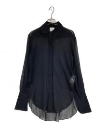 patou（パトゥ）の古着「オーガニックコットンシアーシャツ」｜ブラック