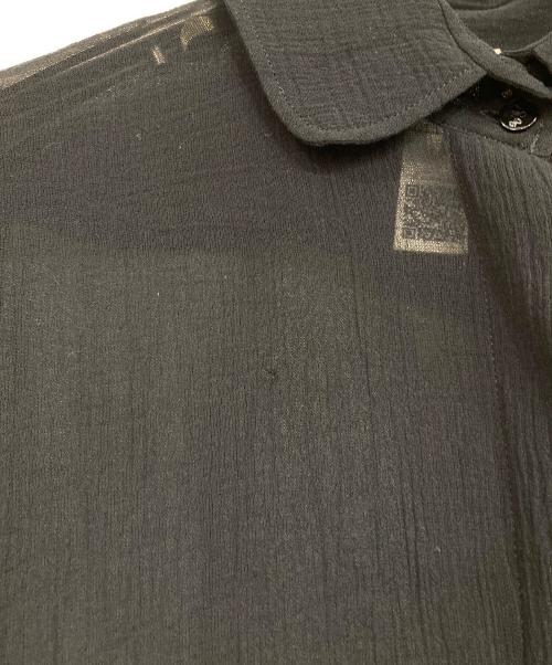 patou（パトゥ）Patou (パトゥ) オーガニックコットンシアーシャツ ブラック サイズ:34の古着・服飾アイテム