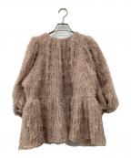 TSURU by MARIKO OIKAWAツルバイマリコオイカワ）の古着「pas de deux ペプラムブラウス」｜ベージュ