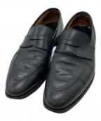 Crockett & Jonesクロケット＆ジョーンズ）の古着「TREVOR　コインローファー」｜ブラック