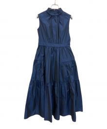 ANAYI（アナイ）の古着「シャンブレータフタティアードワンピース」｜ネイビー