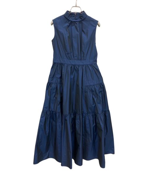 ANAYI（アナイ）ANAYI (アナイ) シャンブレータフタティアードワンピース ネイビー サイズ:36の古着・服飾アイテム