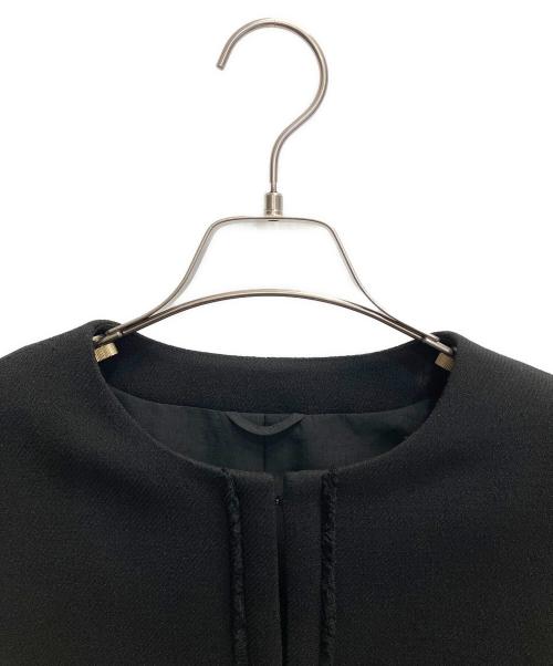 ANAYI（アナイ）ANAYI (アナイ) ライトスラブクルージャケット ブラック サイズ:36の古着・服飾アイテム