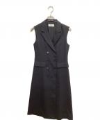 ANAYIアナイ）の古着「リネンライクジレワンピース」｜ブラック