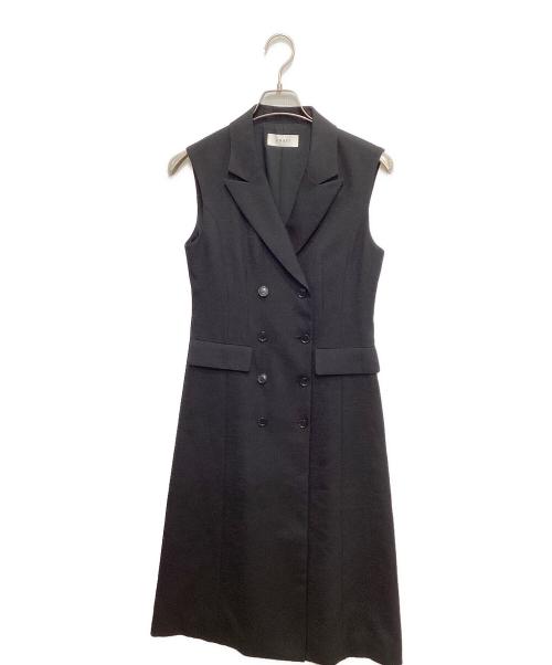 ANAYI（アナイ）ANAYI (アナイ) リネンライクジレワンピース ブラック サイズ:36 未使用品の古着・服飾アイテム