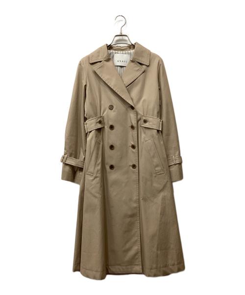 ANAYI（アナイ）ANAYI (アナイ) 撥水ギャバトレンチコート ベージュ サイズ:36の古着・服飾アイテム