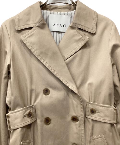 ANAYI（アナイ）ANAYI (アナイ) 撥水ギャバトレンチコート ベージュ サイズ:36の古着・服飾アイテム