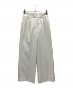 ANAYIアナイ）の古着「ブラストツイルタックワイドパンツ」｜ホワイト