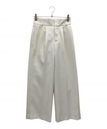 ANAYI（アナイ）の古着「ブラストツイルタックワイドパンツ」｜ホワイト