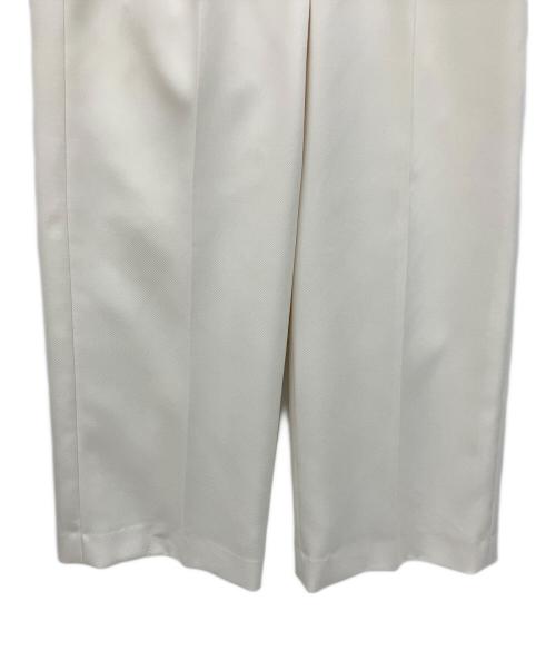 ANAYI（アナイ）ANAYI (アナイ) ブラストツイルタックワイドパンツ ホワイト サイズ:36の古着・服飾アイテム