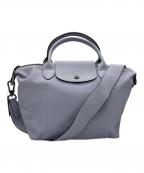 LONGCHAMPロンシャン）の古着「ル・プリアージュ キュイールS」｜ブルー