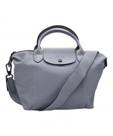 LONGCHAMP（ロンシャン）の古着「ル・プリアージュ キュイールS」｜ブルー