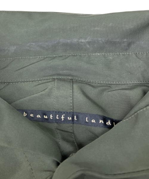 My Beautiful Landlet（マイビューティフルランドレット）My Beautiful Landlet (マイビューティフルランドレット) ビッグシャツブルゾン オリーブの古着・服飾アイテム