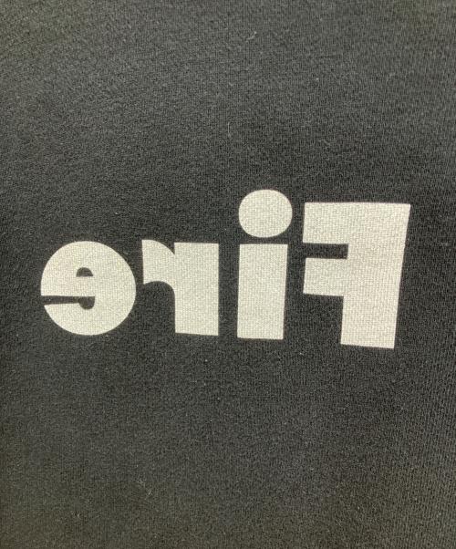 sacai（サカイ）sacai (サカイ) LIGHT Fire Hoodie　ライトファイアフーディ　プリントパーカー ブラック サイズ:3の古着・服飾アイテム