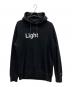 sacai（サカイ）の古着「LIGHT Fire Hoodie　ライトファイアフーディ　プリントパーカー」｜ブラック