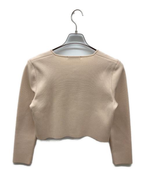ANAYI（アナイ）ANAYI (アナイ) ニットビジューボタンカーディガン ピンク サイズ:38の古着・服飾アイテム