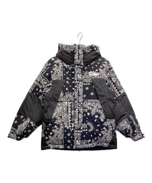 FIRST DOWN（ファーストダウン）FIRST DOWN (ファーストダウン) ペイズリー柄 ダウンジャケット ブラック サイズ:Sの古着・服飾アイテム