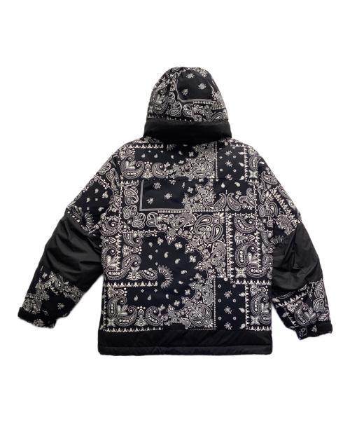 FIRST DOWN（ファーストダウン）FIRST DOWN (ファーストダウン) ペイズリー柄 ダウンジャケット ブラック サイズ:Sの古着・服飾アイテム