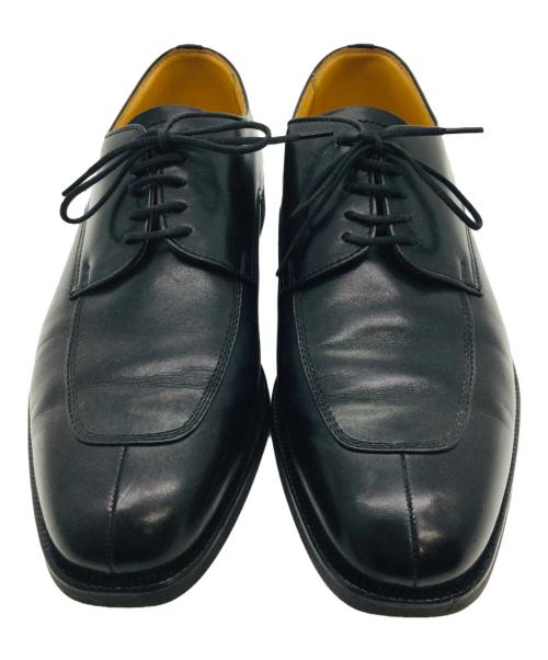 BURBERRY LONDON（バーバリーロンドン）BURBERRY LONDON (バーバリーロンドン) レースアップ Vチップ ブラック サイズ:26 1/2の古着・服飾アイテム