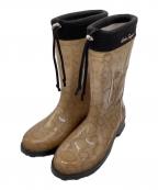 Salvatore Ferragamoサルヴァトーレ フェラガモ）の古着「レインブーツ」｜ベージュ