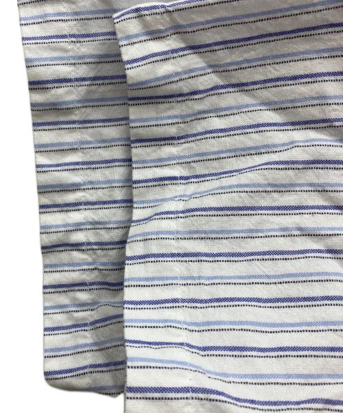 stussy（ステューシー）stussy (ステューシー) ストライプ半袖シャツ ブルー サイズ:Lの古着・服飾アイテム