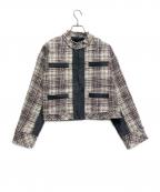 BRAHMINブラーミン）の古着「ドッキングジャケット」｜ホワイト×ネイビー