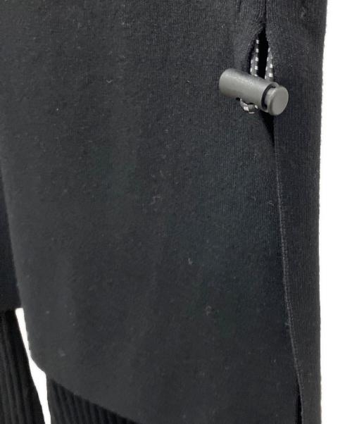 OMMO（オーエムエムオー）OMMO (オーエムエムオー) レイヤードニットパンツ ブラック サイズ:36の古着・服飾アイテム