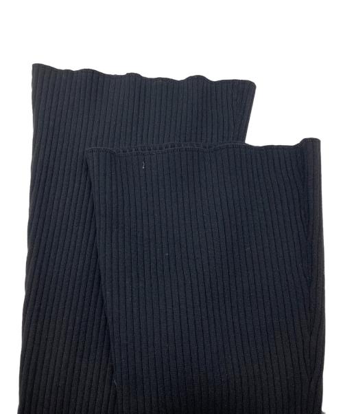 OMMO（オーエムエムオー）OMMO (オーエムエムオー) レイヤードニットパンツ ブラック サイズ:36の古着・服飾アイテム