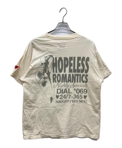 EMOTIONALLY UNAVAILABLE（エモーショナリー・アンアベイラブル）EMOTIONALLY UNAVAILABLE (エモーショナリー・アンアベイラブル) Tシャツ HPLSS CALL CARDS T アイボリー サイズ:Ｍの古着・服飾アイテム