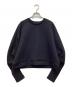 RIM.ARK（リムアーク）の古着「Croissant sleeve sweat PO」｜ブラック