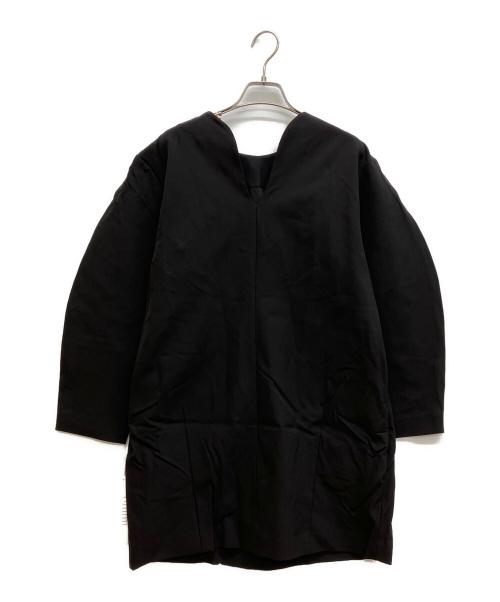 emmi atelier（エミアトリエ）emmi atelier (エミアトリエ) ストレッチミニワンピース　ノーカラーワンピース ブラック サイズ:SIZE 1 未使用品の古着・服飾アイテム