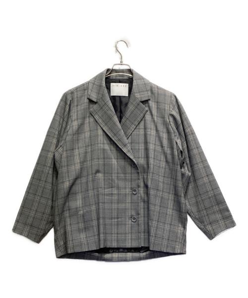 RIM.ARK（リムアーク）RIM.ARK (リムアーク) Back volume box blazer グレー サイズ:FREEの古着・服飾アイテム