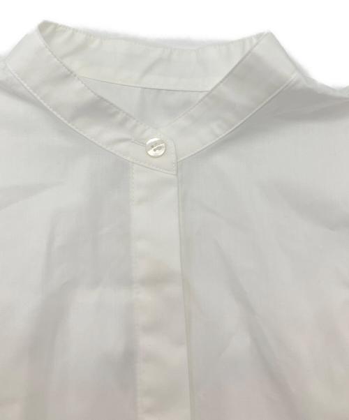 LE PHIL（ル フィル）LE PHIL (ル フィル) ライトタイプライターギャザーブラウス ホワイト サイズ:freeの古着・服飾アイテム