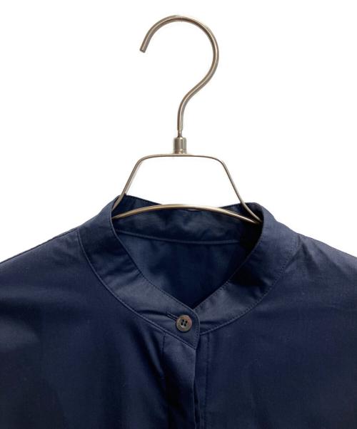 LE PHIL（ル フィル）LE PHIL (ル フィル) ライトタイプライターギャザーブラウス ネイビー サイズ:FREEの古着・服飾アイテム