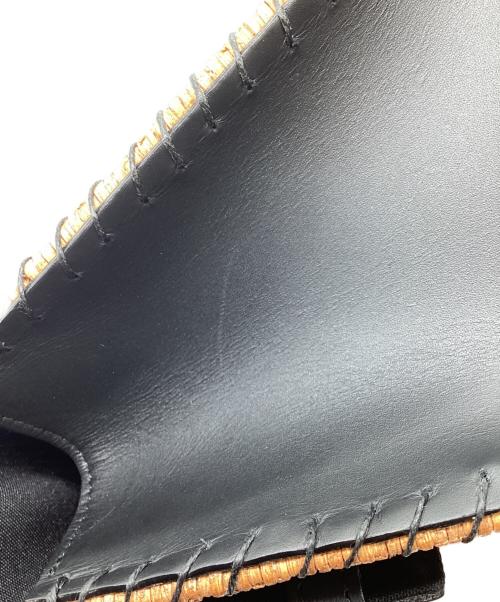 The Bagmati（ザバグマティ）THE BAGMATI (ザバグマティ) フラップショルダーカゴバッグ ブラック×ベージュ サイズ:下記参照の古着・服飾アイテム