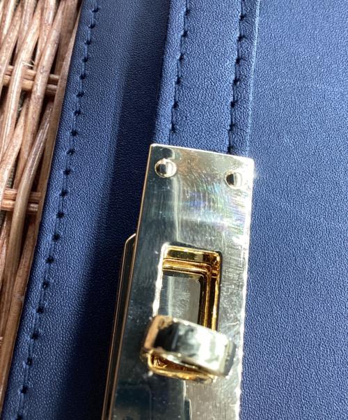 The Bagmati（ザバグマティ）THE BAGMATI (ザバグマティ) フラップショルダーカゴバッグ ブラック×ベージュ サイズ:下記参照の古着・服飾アイテム