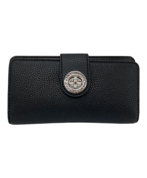 MARC JACOBS（マークジェイコブズ）MARC JACOBS (マークジェイコブズ) Turnlock Wallet ターンロックウォレット 長財布 ブラックの古着・服飾アイテム