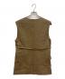 anuans (アニュアンス) リネンミドルレングスジレ　ベスト ブラウン サイズ:FREE 未使用品：6000円