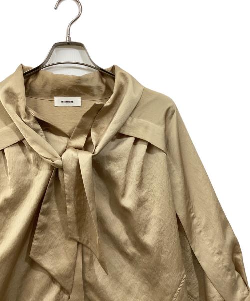 MIESROHE（ミースロエ）MIESROHE (ミースロエ) ボウタイコクーンブラウス ゴールド サイズ:FREEの古着・服飾アイテム
