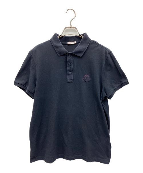 MONCLER（モンクレール）MONCLER (モンクレール) ポロシャツ ブラック サイズ:Mの古着・服飾アイテム