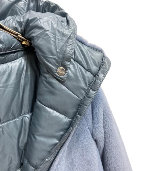 HERNO（ヘルノ）HERNO (ヘルノ) ファーダウンジャケット ブルー サイズ:10Aの古着・服飾アイテム